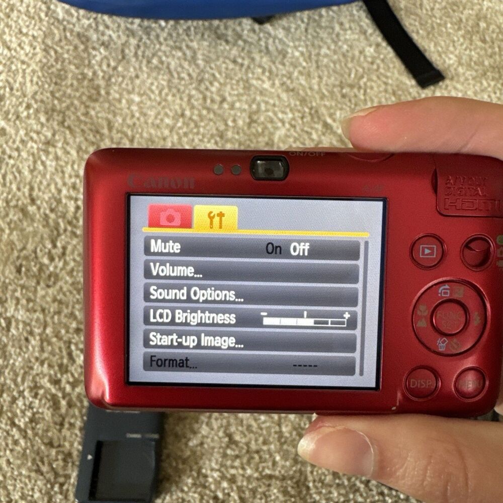 Canon PowerShot SD780 IS Digital ELPH 12.1MP Red Camera Tested Charger Battery C - Picture 5 of 9
